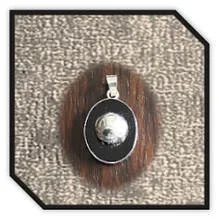 Main page item silver & oval onyx soccer ball pendant $200F