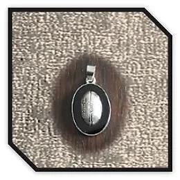 PE00200H-Sterling Silver Onyx Pendant. $200.00