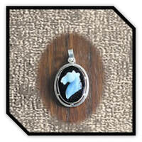 Main page item silver & oval opal on onyx horse head cameo pendant $250B
