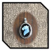 Main page item silver & oval opal on onyx horse head cameo pendant $250B