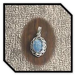PE00300A-Sterling Silver Opal Pendant. $300.00