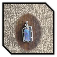 Main page item silver & free-form opal triplet pendant $300B