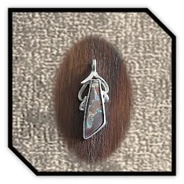 PE00300D-Sterling Silver Boulder Opal Pendant. $300.00