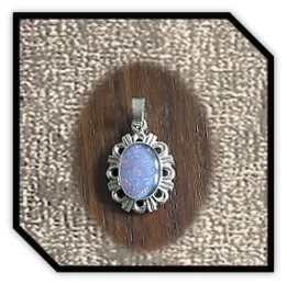 PE00300E-Sterling Silver Opal Pendant. $300.00
