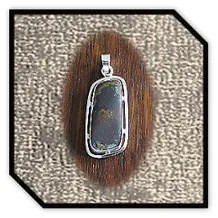 Main page item silver & free-form boulder opal pendant $380A