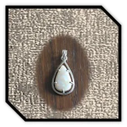 PE00380C-Sterling Silver Opal Pendant. $380.00