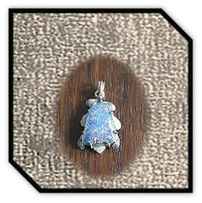 Main page item fancy silver & free-form opal triplet pendant $380F