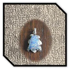 Main page item fancy silver & free-form opal triplet pendant $380F