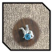 Main page item silver & topaz greyhound pendant $380G