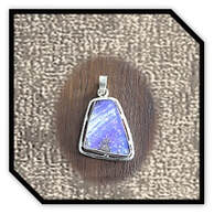 Main page item silver & free-form boulder opal pendant $400E