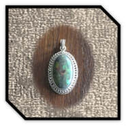 Main page item silver & matrix opal pendant $400H
