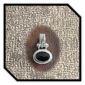 Main page item silver pearl & onyx pendant $400M