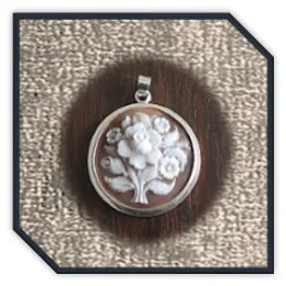PE00500C-Sterling Silver Cameo Pendant. ​$500.00