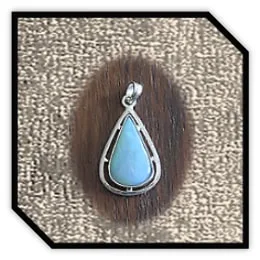 PE00500G-Sterling Silver Opal Pendant. $500.00