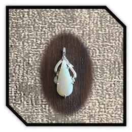 PE00550A-Sterling Silver Opal Pendant. $550.00
