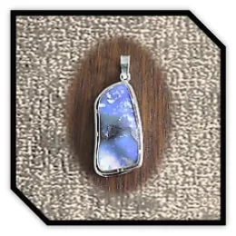PE00700A-Sterling Silver Boulder Opal Pendant. $700.00