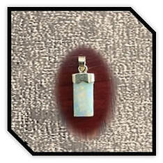 Main page item 9ct yellow gold cap & solid opal tube pendant $750D