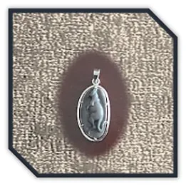 PE00800C-Sterling Silver Kangaroo Black Opal Pendant. $800.00