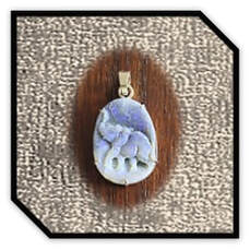 Main page item 9ct yellow gold & oval solid Lightning Ridge opal carved elephant pendant $800D