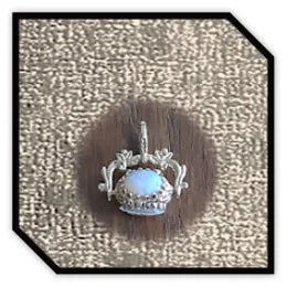 PE01200A-Sterling Silver Opal Pendant. $1200.00
