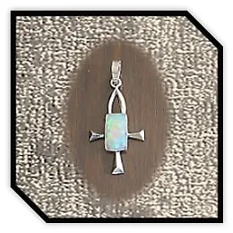 PE01500C-Sterling Silver Crystal Opal Pendant. $1500.00