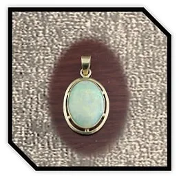 PE01600B-9ct Yellow Gold Opal Pendant. $1600.00