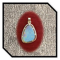 Main page item 9ct yellow gold & free-form opal doublet pendant $1800C