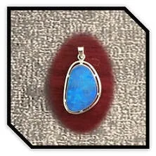 Main page item 9ct yellow gold & free-form opal doublet pendant $2400A