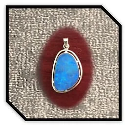 PE02400A-9ct Yellow Gold Opal Pendant. $2400.00