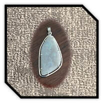 Main page item silver & large free-form solid opal pendant $3200B