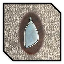 Main page item silver & large free-form solid opal pendant $3200B
