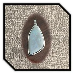 PE03200B-Sterling Silver Opal Pendant. $3200.00
