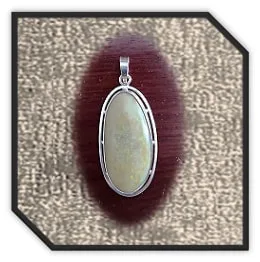 PE04400A-Sterling Silver Honey Opal Pendant. $4400.00