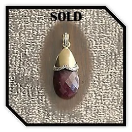 PE08500A-18ct Yellow Gold Ruby Diamond Pendant. $8500.00