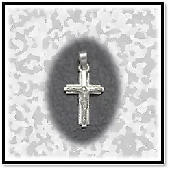 RE00100A-Sterling Silver Crucifix. $100.00