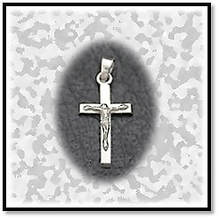 Main page item small silver crucifix $120B