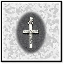 Main page item small silver crucifix $120B