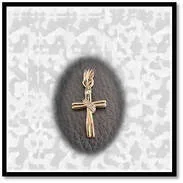 Main page item 9ct yellow gold & diamond cross $300B