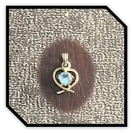 PE00750A-18ct Yellow Gold Heart Shaped Aquamarine Pendant.