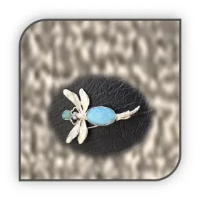 BR01000A-Sterling Silver Opal Brooch.