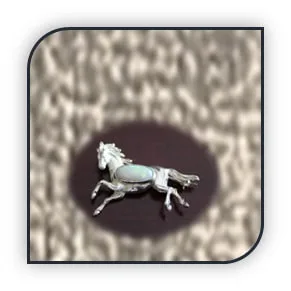 BR00500B-Sterling Silver Opal Brooch.