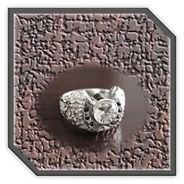 MR00350E-Sterling Silver Sapphire Cubic Men's Ring.