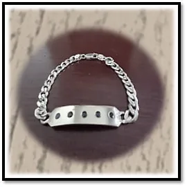 BB00850A-Sterling Silver Sapphire Bracelet.