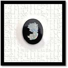 LG00250C-Opal on Onyx Cameo.