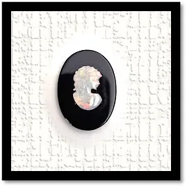 LG00140B-Opal on Onyx Cameo.