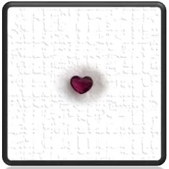 LGR04000A-0.95ct Heart Shaped Natural Ruby.