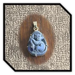 PE01300A-9ct Yellow Gold Black Opal Koala Pendant.