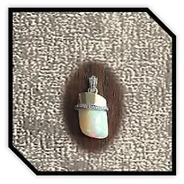 PE05800B-18ct Yellow Gold Opal Diamond Pendant.