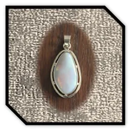 PE02800A-9ct Yellow Gold Opal Pendant.