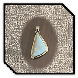 PE03800A-18ct Yellow Gold Opal Pendant.
